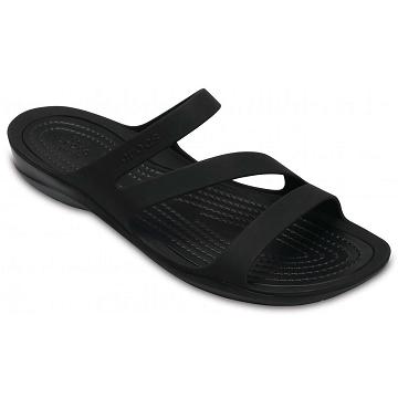 Crocs Swiftwater™ Women's Sandals Black | Australia 0485JPQJ